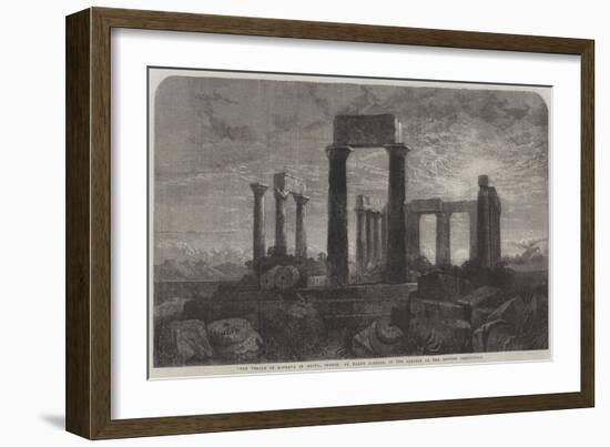 The Temple of Minerva in Aegina, Greece-Harry John Johnson-Framed Giclee Print