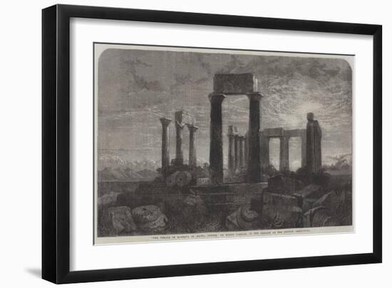 The Temple of Minerva in Aegina, Greece-Harry John Johnson-Framed Giclee Print