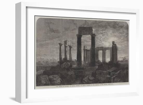 The Temple of Minerva in Aegina, Greece-Harry John Johnson-Framed Giclee Print