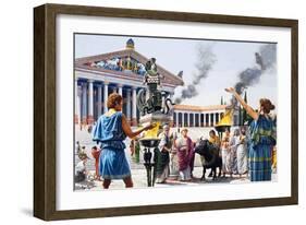 The Temple of Misfortune, from 'The Golden Age'-Payne-Framed Giclee Print