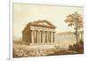 The Temple of Neptune and the Basilica at Paestum-Franz Kaisermaan-Framed Giclee Print