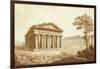 The Temple of Neptune and the Basilica at Paestum-Franz Kaisermaan-Framed Giclee Print