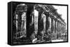 The Temple of Neptune at Paestum, Etched by Francesco Piranesi, 1778-Giovanni Battista Piranesi-Framed Stretched Canvas