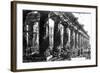 The Temple of Neptune at Paestum, Etched by Francesco Piranesi, 1778-Giovanni Battista Piranesi-Framed Giclee Print