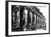 The Temple of Neptune at Paestum, Etched by Francesco Piranesi, 1778-Giovanni Battista Piranesi-Framed Giclee Print