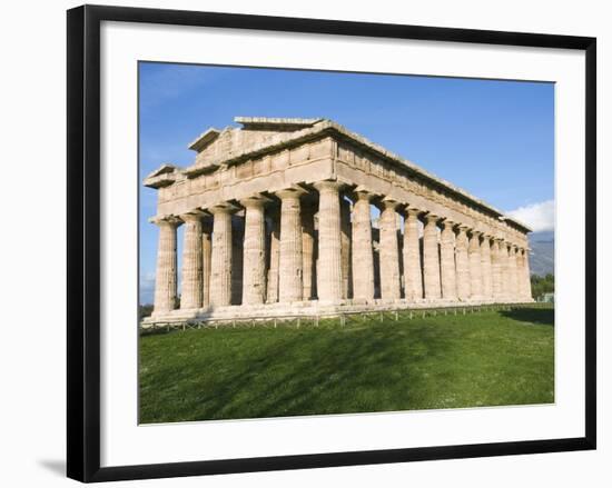 The Temple of Neptune at Paestum-Jim Zuckerman-Framed Photographic Print
