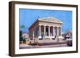 The Temple of Poseidon, Paestum, Italy, 1933-1934-Joseph Buhlmann-Framed Giclee Print