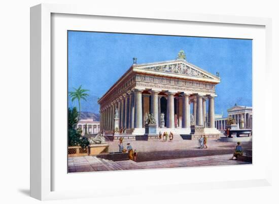 The Temple of Poseidon, Paestum, Italy, 1933-1934-Joseph Buhlmann-Framed Giclee Print