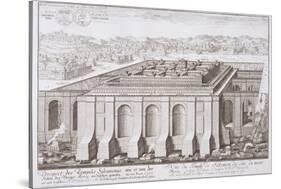 The Temple of Solomon, Jerusalem, from "Entwurf Einer Historischen Architektur," 1721-Johann Bernhard Fischer Von Erlach-Stretched Canvas