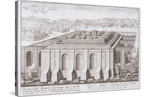 The Temple of Solomon, Jerusalem, from "Entwurf Einer Historischen Architektur," 1721-Johann Bernhard Fischer Von Erlach-Stretched Canvas