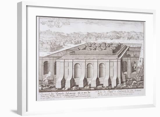 The Temple of Solomon, Jerusalem, from "Entwurf Einer Historischen Architektur," 1721-Johann Bernhard Fischer Von Erlach-Framed Giclee Print