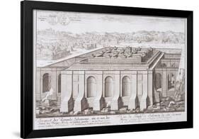 The Temple of Solomon, Jerusalem, from "Entwurf Einer Historischen Architektur," 1721-Johann Bernhard Fischer Von Erlach-Framed Giclee Print