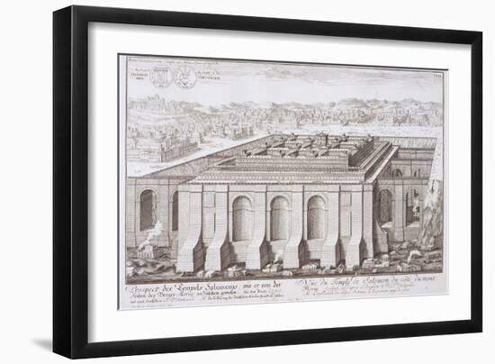 The Temple of Solomon, Jerusalem, from "Entwurf Einer Historischen Architektur," 1721-Johann Bernhard Fischer Von Erlach-Framed Giclee Print