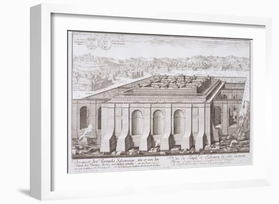 The Temple of Solomon, Jerusalem, from "Entwurf Einer Historischen Architektur," 1721-Johann Bernhard Fischer Von Erlach-Framed Giclee Print