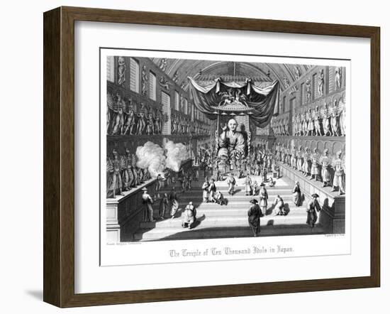 The Temple of Ten Thousand Idols in Japan, C1860-A Thom-Framed Giclee Print