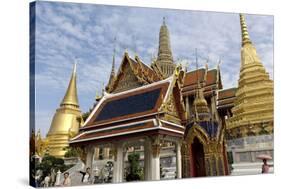 The Temple of the Emerald Buddha, Grand Palace, Bangkok, Thailand, Southeast Asia, Asia-Jean-Pierre De Mann-Stretched Canvas