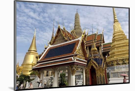 The Temple of the Emerald Buddha, Grand Palace, Bangkok, Thailand, Southeast Asia, Asia-Jean-Pierre De Mann-Mounted Photographic Print