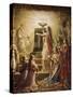 The Temple of the Holy Grail, Lohengrin Mural Cycle-Wilhelm Hauschild-Stretched Canvas