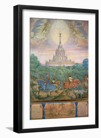 The Temple of the Holy Grail-Edward von Steinle-Framed Premium Giclee Print