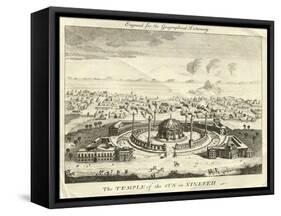 The Temple of the Sun in Nineveh Engraving-null-Framed Stretched Canvas