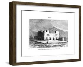 The Temple of the Sun on the Island of Titicaca, Peru, 19th Century-Edouard Riou-Framed Giclee Print