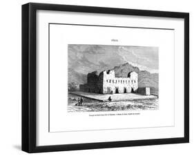 The Temple of the Sun on the Island of Titicaca, Peru, 19th Century-Edouard Riou-Framed Giclee Print