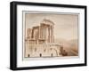 The Temple of the Tiburtine Sibyl, 1833-Agostino Tofanelli-Framed Giclee Print