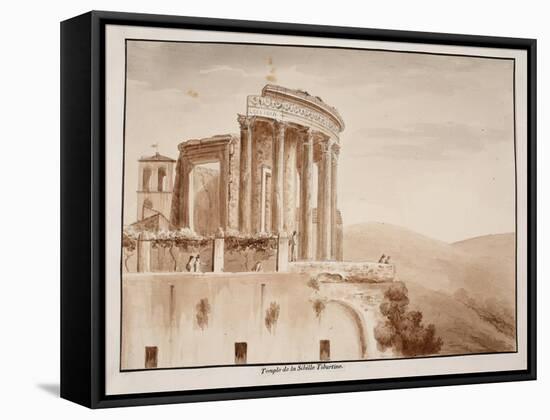 The Temple of the Tiburtine Sibyl, 1833-Agostino Tofanelli-Framed Stretched Canvas