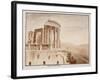 The Temple of the Tiburtine Sibyl, 1833-Agostino Tofanelli-Framed Giclee Print