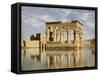 The Temple of Trajan, on the Island of Philae, Egypt-English Photographer-Framed Stretched Canvas