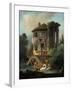 The Temple of Vesta at Tivoli, Rome, 1831-Landelot-Theodore Turpin De Crisse-Framed Giclee Print