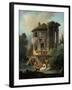 The Temple of Vesta at Tivoli, Rome, 1831-Landelot-Theodore Turpin De Crisse-Framed Giclee Print