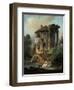 The Temple of Vesta at Tivoli, Rome, 1831-Landelot-Theodore Turpin De Crisse-Framed Giclee Print