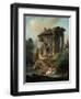 The Temple of Vesta at Tivoli, Rome, 1831-Landelot-Theodore Turpin De Crisse-Framed Giclee Print