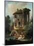 The Temple of Vesta at Tivoli, Rome, 1831-Landelot-Theodore Turpin De Crisse-Mounted Giclee Print