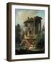 The Temple of Vesta at Tivoli, Rome, 1831-Landelot-Theodore Turpin De Crisse-Framed Giclee Print