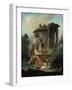 The Temple of Vesta at Tivoli, Rome, 1831-Landelot-Theodore Turpin De Crisse-Framed Giclee Print