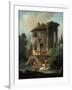 The Temple of Vesta at Tivoli, Rome, 1831-Landelot-Theodore Turpin De Crisse-Framed Giclee Print