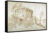 The Temple of Vesta in the Forum Boarium-Sebastian Vrancx-Framed Stretched Canvas