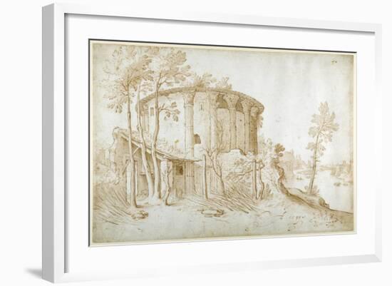 The Temple of Vesta in the Forum Boarium-Sebastian Vrancx-Framed Giclee Print