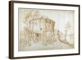 The Temple of Vesta in the Forum Boarium-Sebastian Vrancx-Framed Giclee Print