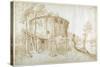 The Temple of Vesta in the Forum Boarium-Sebastian Vrancx-Stretched Canvas