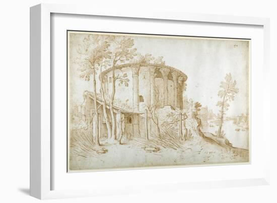 The Temple of Vesta in the Forum Boarium-Sebastian Vrancx-Framed Giclee Print