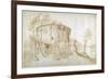 The Temple of Vesta in the Forum Boarium-Sebastian Vrancx-Framed Giclee Print