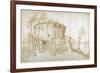 The Temple of Vesta in the Forum Boarium-Sebastian Vrancx-Framed Giclee Print