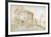 The Temple of Vesta in the Forum Boarium-Sebastian Vrancx-Framed Giclee Print