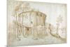 The Temple of Vesta in the Forum Boarium-Sebastian Vrancx-Mounted Giclee Print