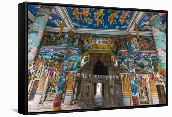 The Temple of Wat (Phnom) Nokor-Michael Nolan-Framed Stretched Canvas