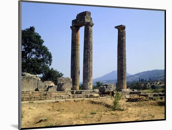 The Temple of Zeus in Nemea, Greece-null-Mounted Giclee Print