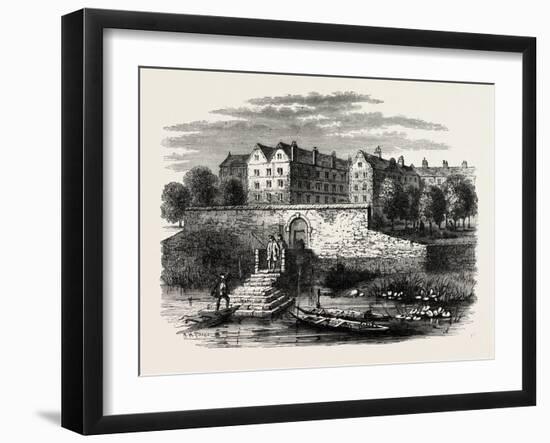 The Temple Stairs, 1680, London-null-Framed Giclee Print